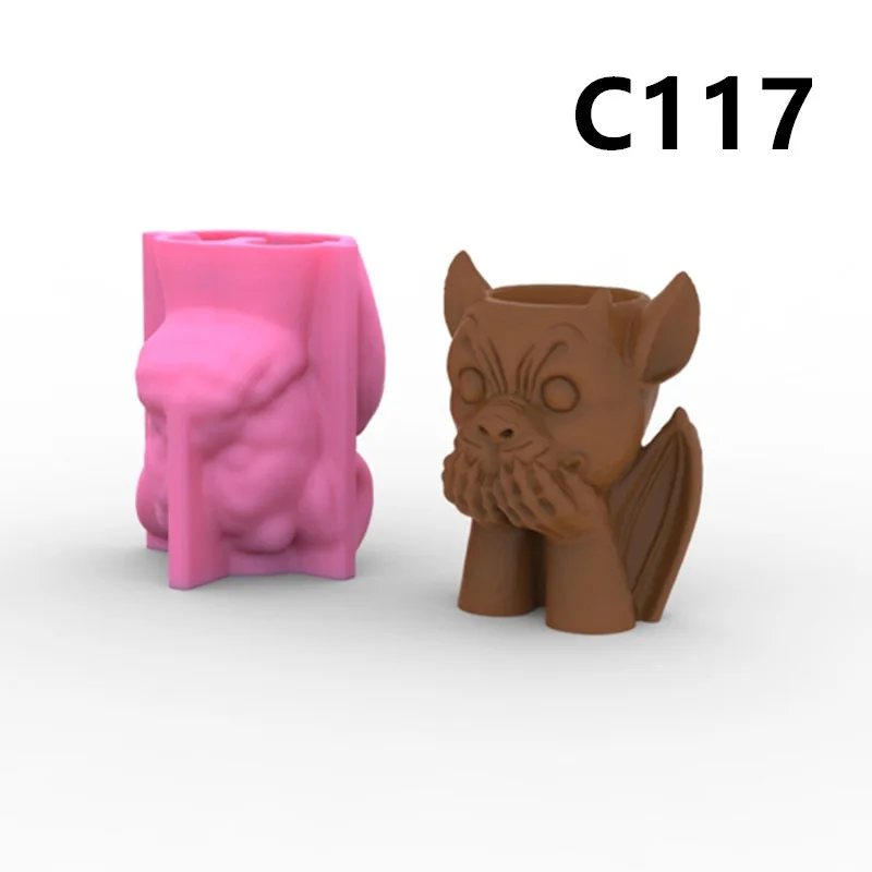 Silicone Mold Cute Funny Devil Flower Pot Succulent Pen Holder DIY Making Resin Concrete Vase Cactus Silicone Mold Home Decor
Silicone Mold Cute Funny Devil Flower Pot Succulent Pen Holder DIY Making Resin Concrete Vase Cactus Silicone Mold Home Decor