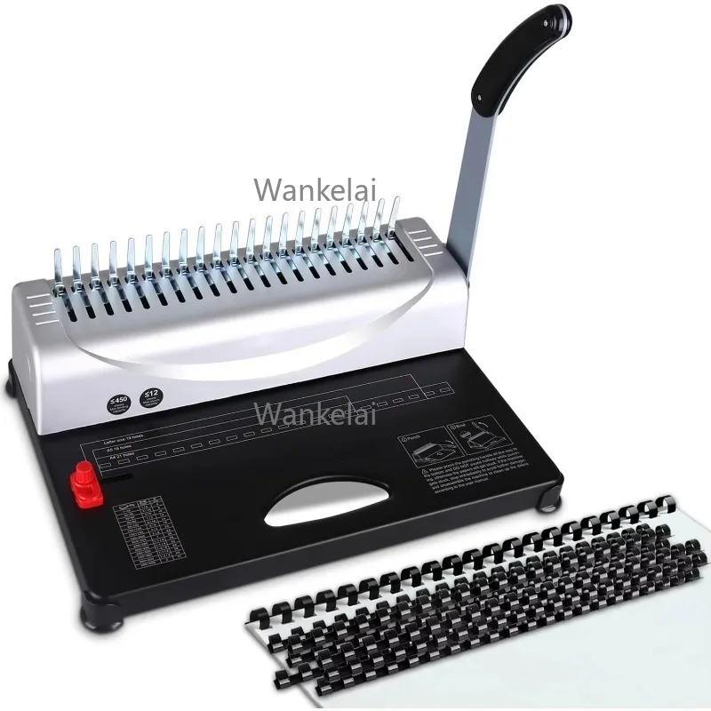 21-Hole Comb Binding Machine Comb Bindings Spines Book Binding Machines for Letter Size, A4, A5 Paper
21-Hole Comb Binding Machine Comb Bindings Spines Book Binding Machines for Letter Size, A4, A5 Paper
