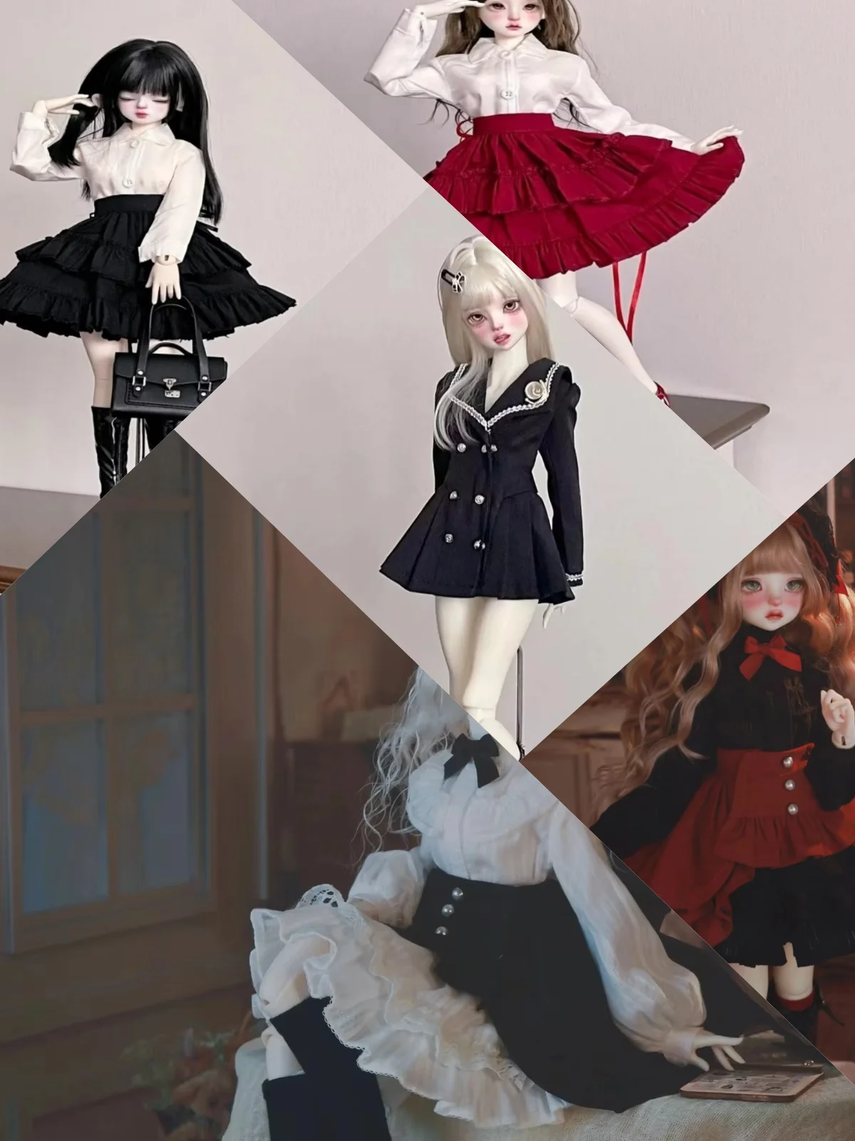 【Clothing Only】1/4 Female Doll's Clothing Accessories Shirt Pleated Skirt Suit Jumpsuit Skirt Fit Girl Action Figure BJD Toys
【Clothing Only】1/4 Female Doll's Clothing Accessories Shirt Pleated Skirt Suit Jumpsuit Skirt Fit Girl Action Figure BJD Toys