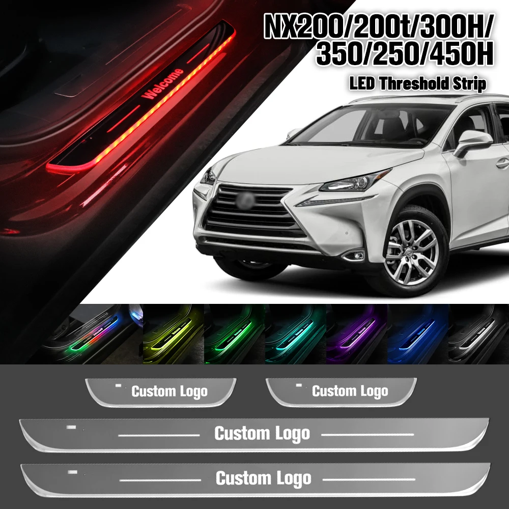 For Lexus NX200 200T 300H 350 250 450H Car Door Sill Light Customized Logo LED Welcome Threshold Pedal Lamp Accessories
For Lexus NX200 200T 300H 350 250 450H Car Door Sill Light Customized Logo LED Welcome Threshold Pedal Lamp Accessories