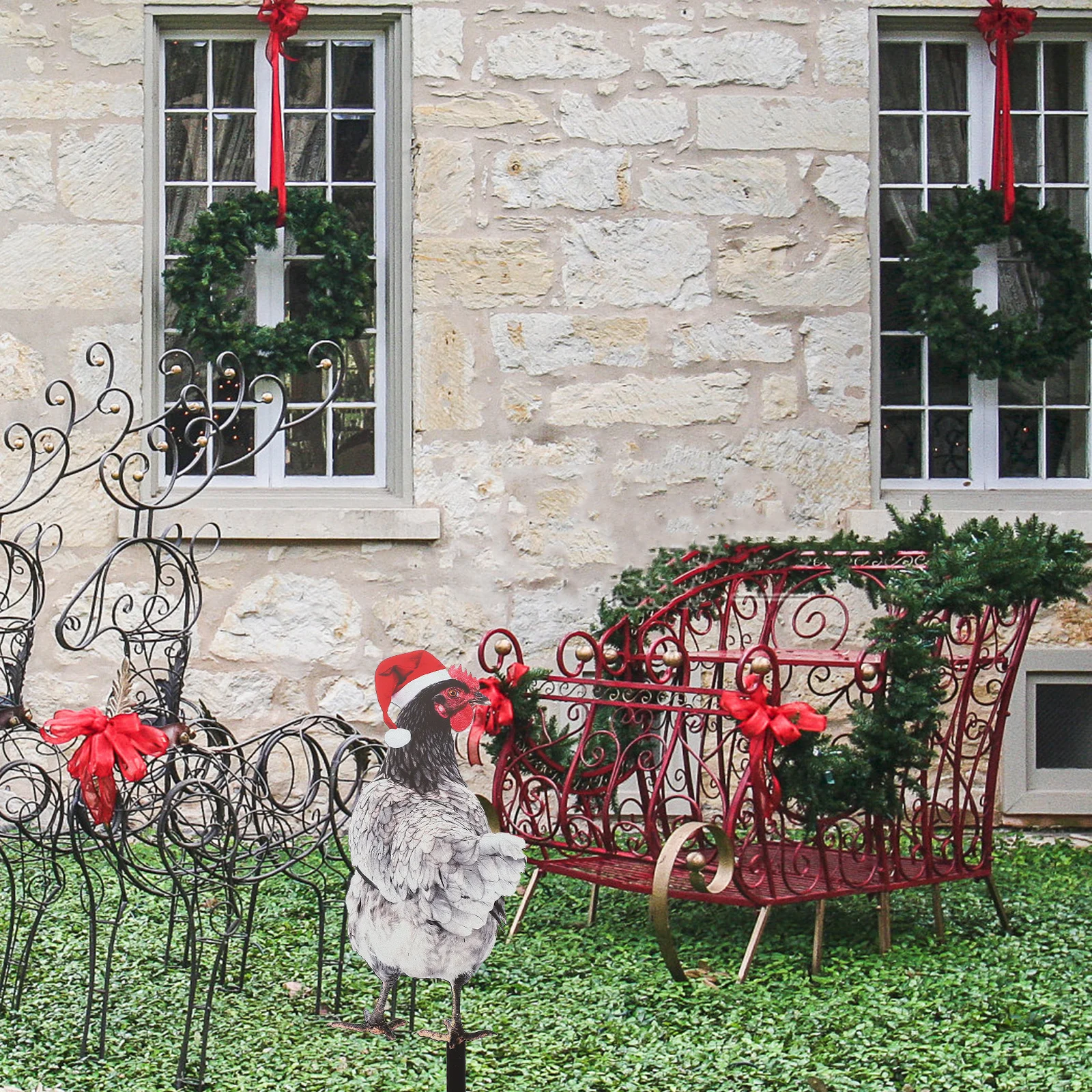 Chicken Garden Stake Acrylic Christmas Yard Decoration Outdoor Garden Ornament Lawn Sign Decorative Chicken Insert
Chicken Garden Stake Acrylic Christmas Yard Decoration Outdoor Garden Ornament Lawn Sign Decorative Chicken Insert