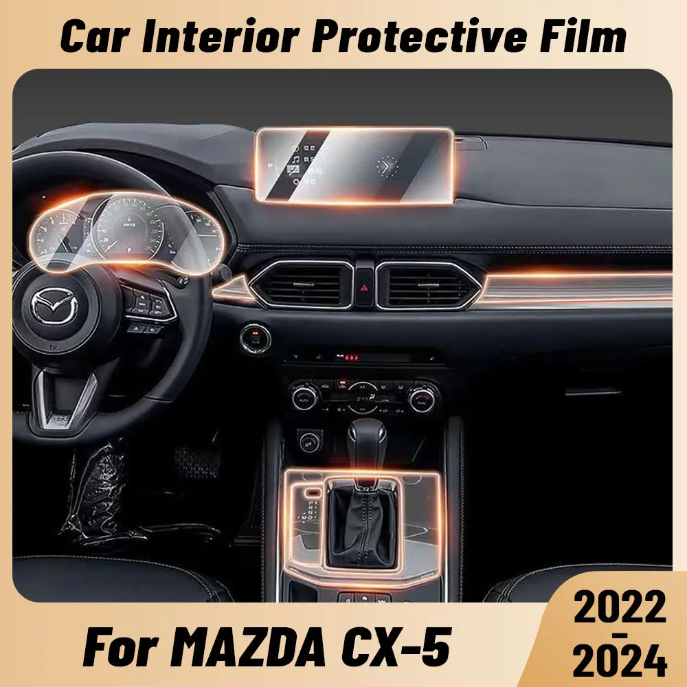 Anti-scratch Car Interior Center Console Media Dashboard Navigation TPU Protector Film For MAZDA CX-5 2022 2023 2024 Sticker
Anti-scratch Car Interior Center Console Media Dashboard Navigation TPU Protector Film For MAZDA CX-5 2022 2023 2024 Sticker