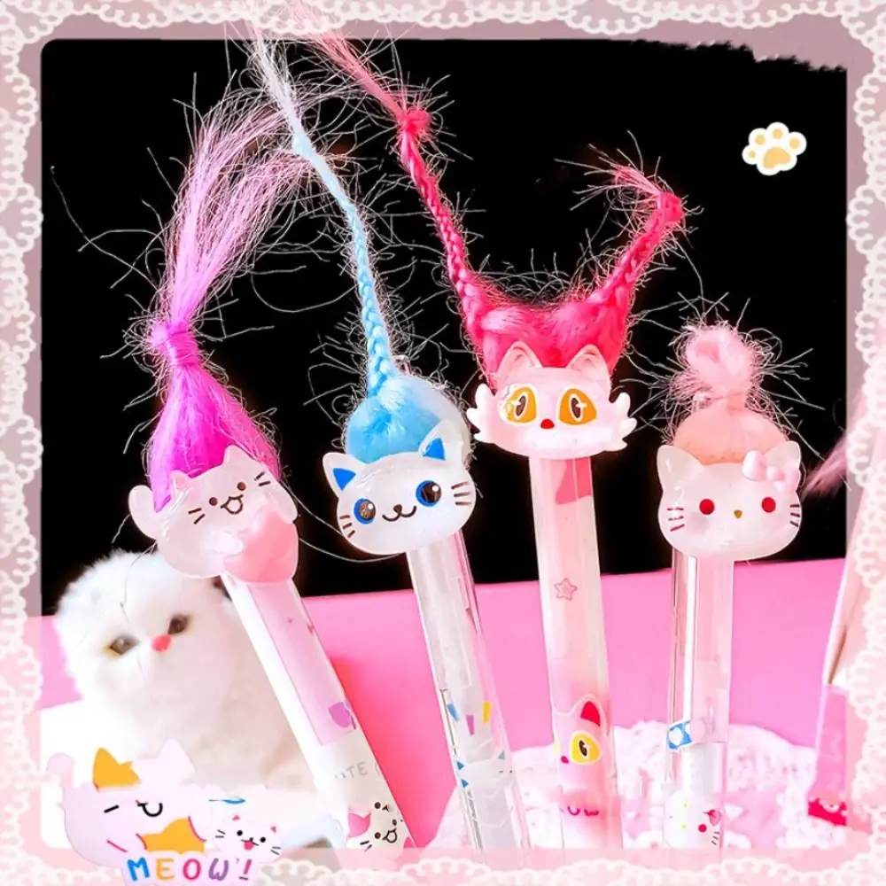 Kawaii Cute Erasable Pen Cartoon Combing Hair Sakura Kitty Gel Pen 0.5mm Pretty Aesthetic Kitty Mechanical Pencil Gift
Kawaii Cute Erasable Pen Cartoon Combing Hair Sakura Kitty Gel Pen 0.5mm Pretty Aesthetic Kitty Mechanical Pencil Gift