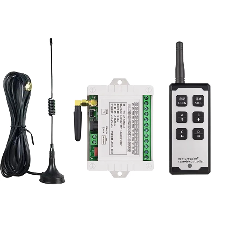 DC 12V 24V 36V 4CH FM Wireless Remote Control Switch Radio Receiver With 2000M Long Distance Remote controller Suckers antenna
DC 12V 24V 36V 4CH FM Wireless Remote Control Switch Radio Receiver With 2000M Long Distance Remote controller Suckers antenna