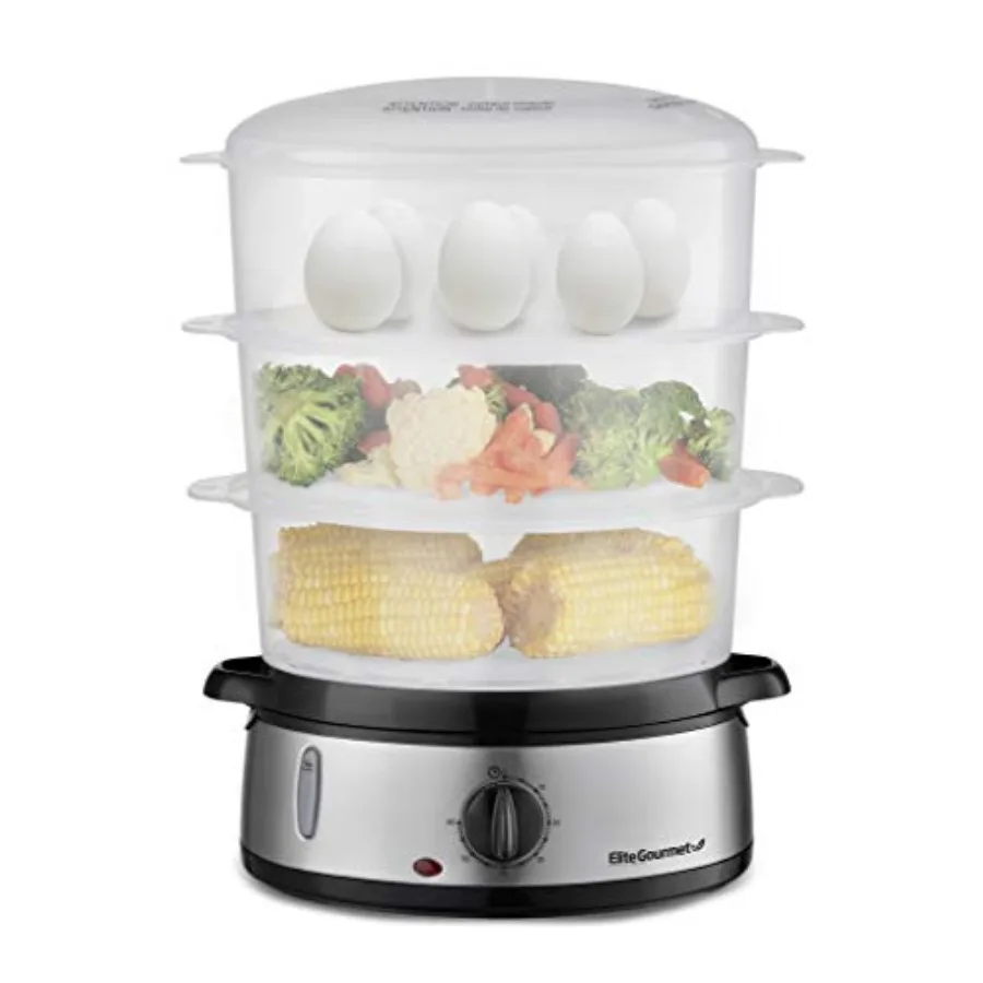 Электрическая пароварка Maxi-Matic для овощей и продуктов с 3-ярусными штабелируемыми корзинами без BPA, автоматическое отключение, таймер на 60 минут, 800 Вт, 9 функций
Электрическая пароварка Maxi-Matic для овощей и продуктов с 3-ярусными штабелируемыми корзинами без BPA, автоматическое отключение, таймер на 60 минут, 800 Вт, 9 функций