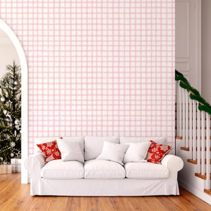 Plaid Peel and Stick Wallpaper 17.7''x393'' Hand-Drawn Design Plaid Contact Paper Boho Checkered Wall Paper Self Adhesive Vinyl
Plaid Peel and Stick Wallpaper 17.7''x393'' Hand-Drawn Design Plaid Contact Paper Boho Checkered Wall Paper Self Adhesive Vinyl