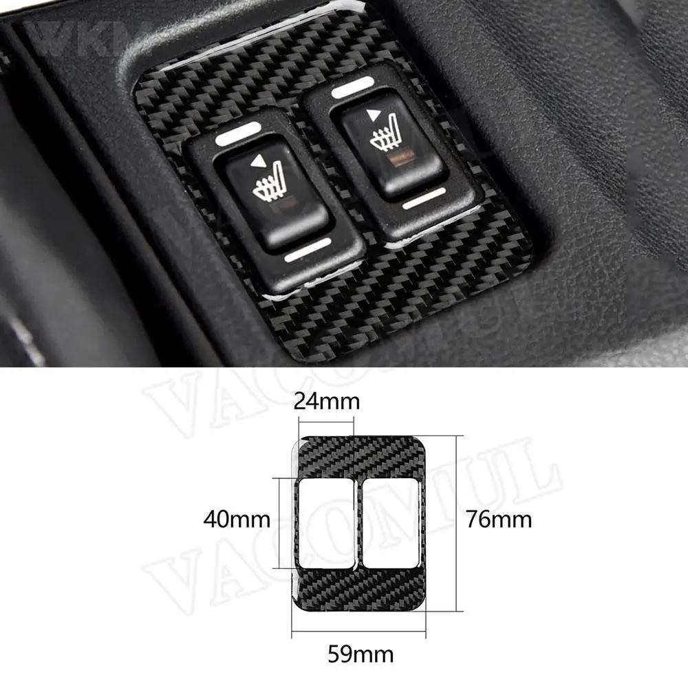 Carbon Fiber Car Seat Heating Switch Button Trim Frame Cover Sticker For Toyota GT86 FT86 ZN6 Subaru BRZ 2013-2019
Carbon Fiber Car Seat Heating Switch Button Trim Frame Cover Sticker For Toyota GT86 FT86 ZN6 Subaru BRZ 2013-2019