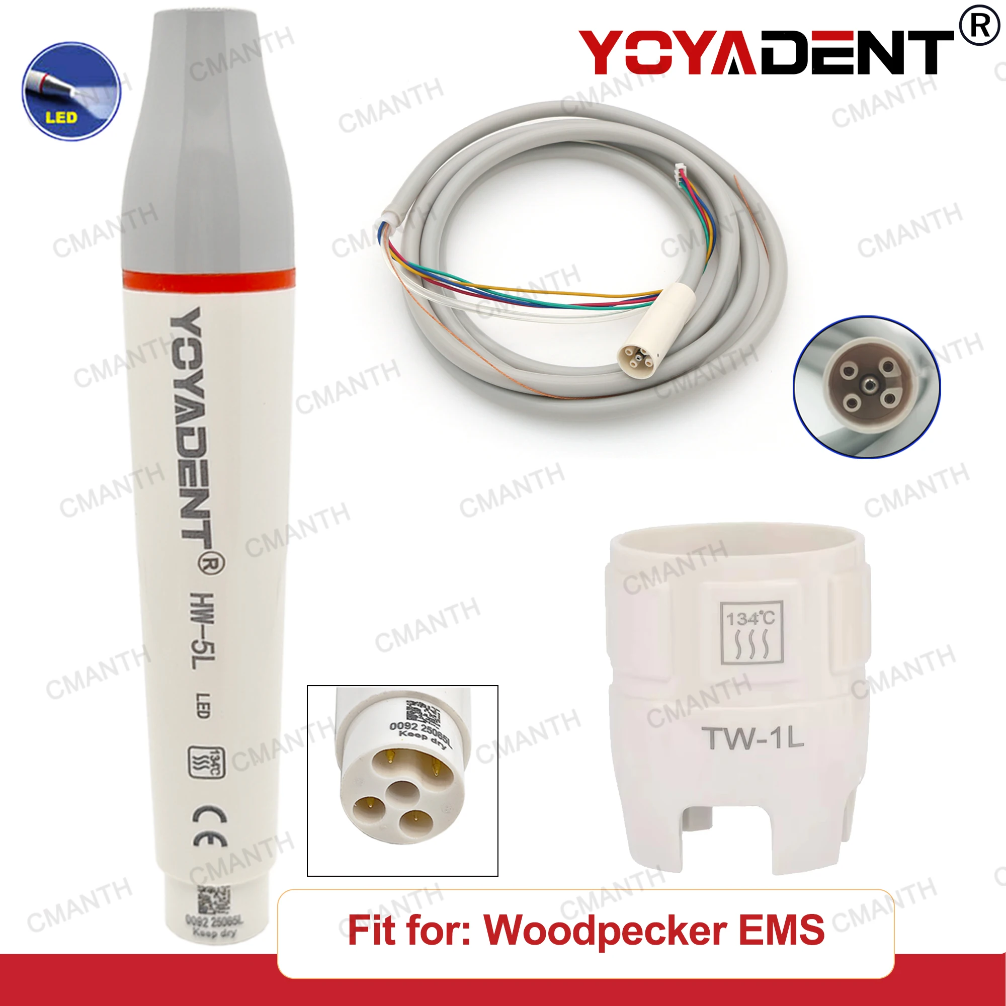 Dental Ultrasonic Scaler HW-5L LED Handpiece Torque Wrench Fit for Woodpecker EMS Ultrasonic Piezo Scaler Dental Products
Dental Ultrasonic Scaler HW-5L LED Handpiece Torque Wrench Fit for Woodpecker EMS Ultrasonic Piezo Scaler Dental Products