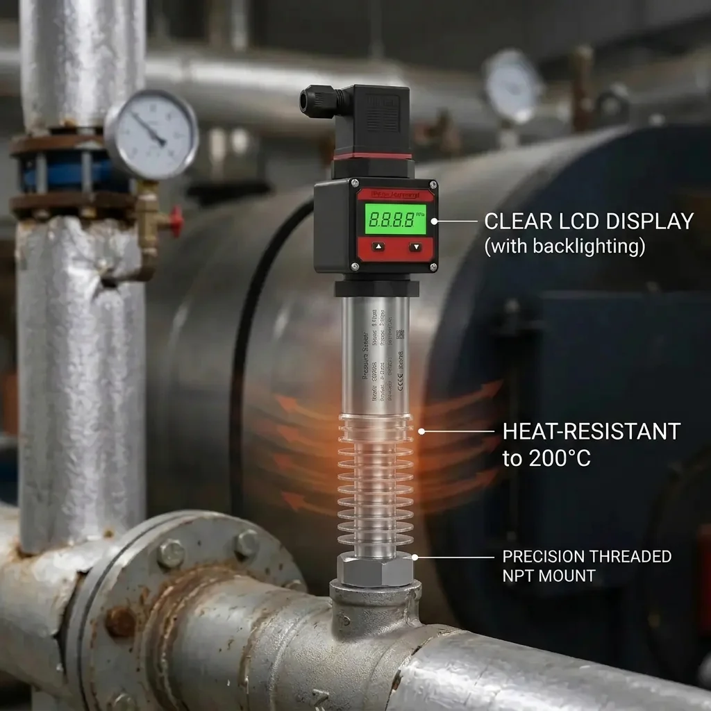 G1/4" High Temperature Pressure Transmitter 1bar/10bar 4-20mA 0-10V 200bar/20kpa/1.6Mpa Sensor Industrial Pressure Transducer
G1/4" High Temperature Pressure Transmitter 1bar/10bar 4-20mA 0-10V 200bar/20kpa/1.6Mpa Sensor Industrial Pressure Transducer