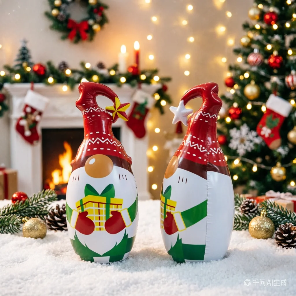 Christmas Inflatable Gnome Tumbler,PVC Holiday Decoration for Indoor/Outdoor, Self-Righting Blow-Up Toy for Yard & Party
Christmas Inflatable Gnome Tumbler,PVC Holiday Decoration for Indoor/Outdoor, Self-Righting Blow-Up Toy for Yard & Party