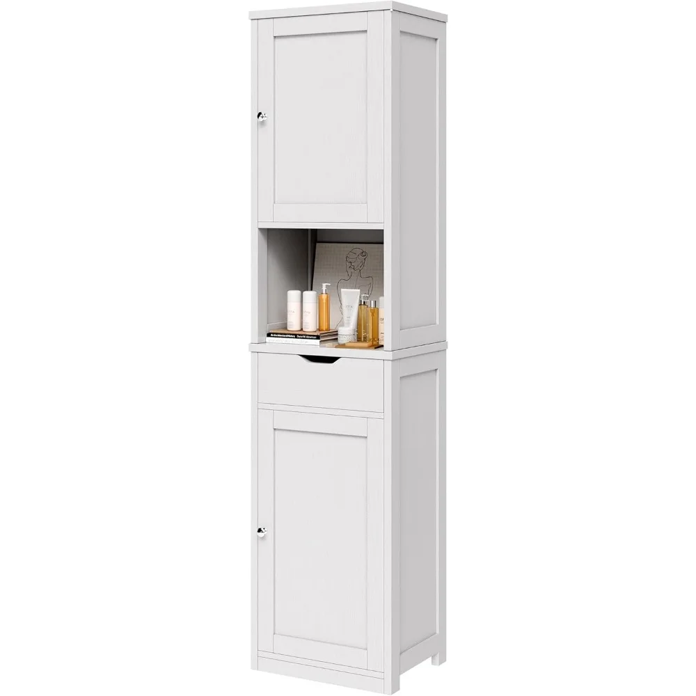 Tall Bathroom Storage Cabinet, 64”H Narrow Storage Unit for Small Spaces, Freestanding Modern Cabinet with Adjustable
Tall Bathroom Storage Cabinet, 64”H Narrow Storage Unit for Small Spaces, Freestanding Modern Cabinet with Adjustable