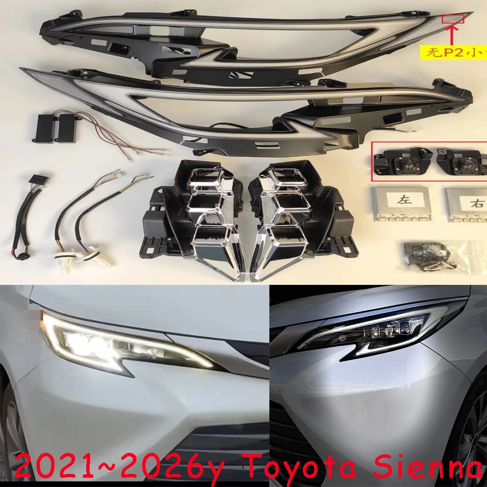 car bumper headlamp for Toyota Sienna daytime light 2021~2026y car accessories LED headlight fog light
car bumper headlamp for Toyota Sienna daytime light 2021~2026y car accessories LED headlight fog light
