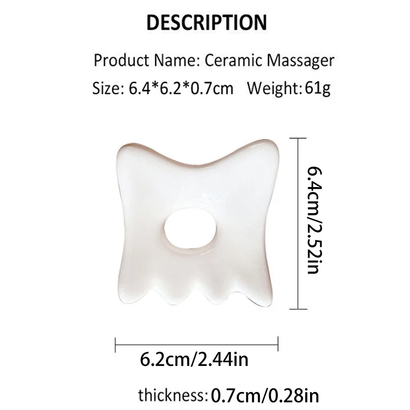 Ceramic Facial Scraping Tool Ceramic Gua Sha Board Anti Aging Facial Skin Care Reducing Dark Circles Removal Wrinkle
Ceramic Facial Scraping Tool Ceramic Gua Sha Board Anti Aging Facial Skin Care Reducing Dark Circles Removal Wrinkle