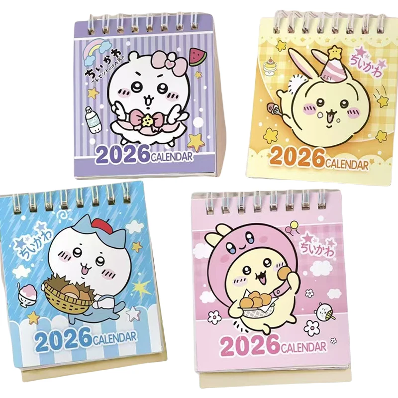 2026 Chiikawa Desk Calendar Random Coil Mini Calendar Tabletop Flip Monthly Calendars Student Notepad for Home Office School
2026 Chiikawa Desk Calendar Random Coil Mini Calendar Tabletop Flip Monthly Calendars Student Notepad for Home Office School