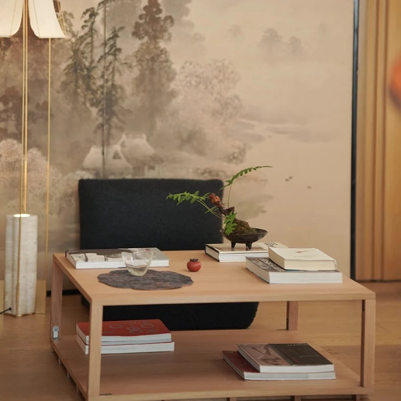 Linglong coffee table solid wood movable coffee table living room home new Chinese small table with wheel cart rack
Linglong coffee table solid wood movable coffee table living room home new Chinese small table with wheel cart rack