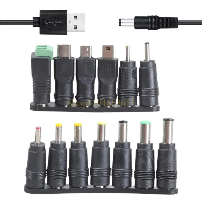 Бестселлер 5 В USB -USB -DC5521 Зарядный кабель с 13 взаимозаменяемыми советами для удобного соединения устройства и надежного
Бестселлер 5 В USB -USB -DC5521 Зарядный кабель с 13 взаимозаменяемыми советами для удобного соединения устройства и надежного