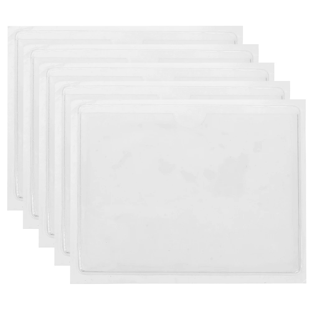 5pcs Clear Card Sleeves Index Pockets Plastic Labels Reusable Cards Holders Protective Reusable Organizing Practical
5pcs Clear Card Sleeves Index Pockets Plastic Labels Reusable Cards Holders Protective Reusable Organizing Practical