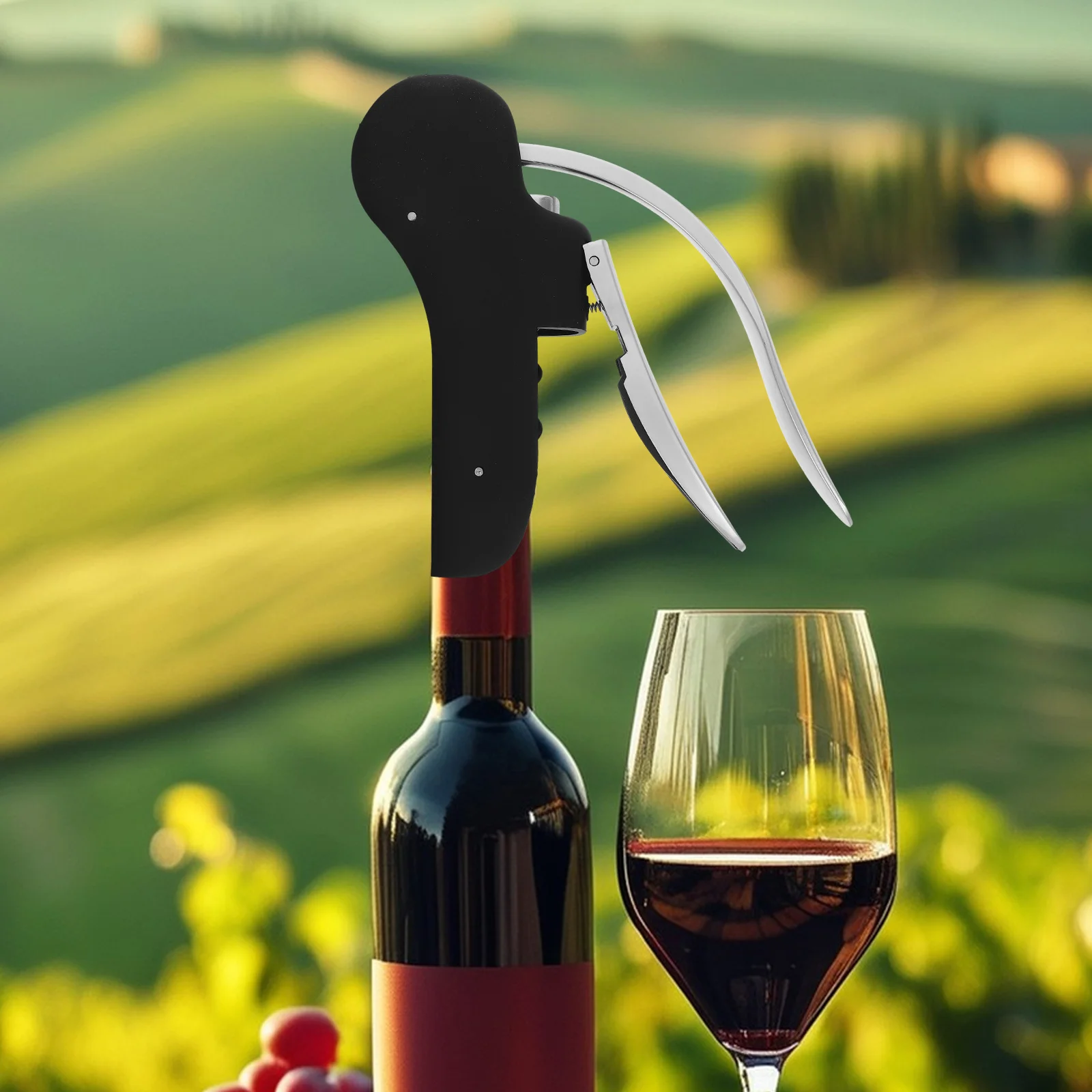 Lever Corkscrew Ergonomic Handle Wine Bottle Opener Metal Portable Red Wine Cutter Cork Remover Home Bar Ktv Supplies Manual
Lever Corkscrew Ergonomic Handle Wine Bottle Opener Metal Portable Red Wine Cutter Cork Remover Home Bar Ktv Supplies Manual