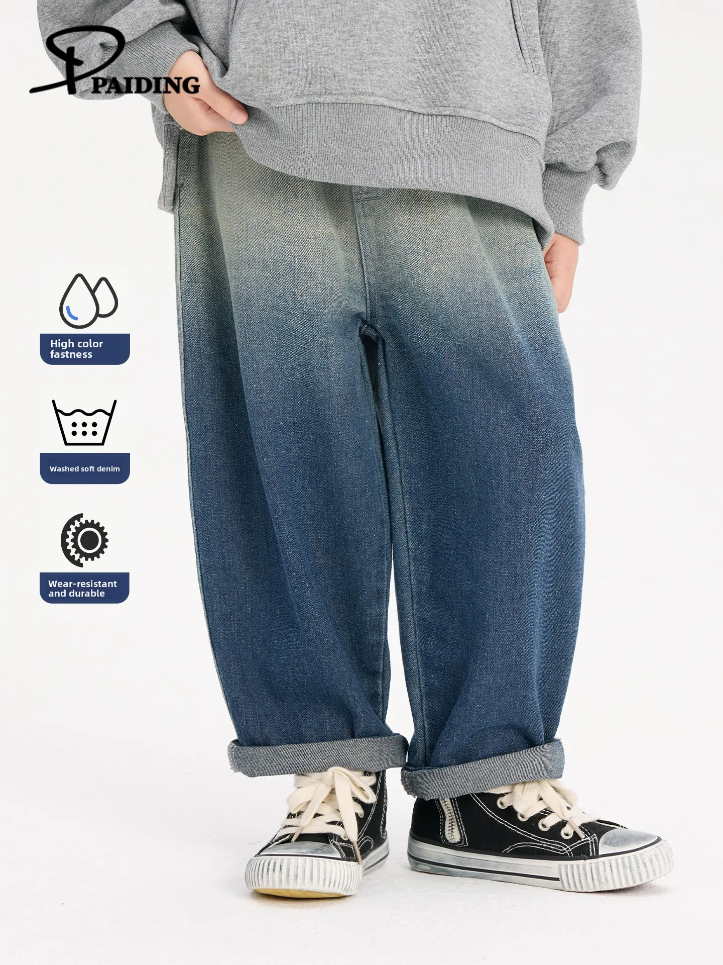 Gradient Vintage Boys Jeans Casual Long Pants Middle Waist for Spring Autumn Korean Style Children Clothes Fashionable Spring...
Gradient Vintage Boys Jeans Casual Long Pants Middle Waist for Spring Autumn Korean Style Children Clothes Fashionable Spring...