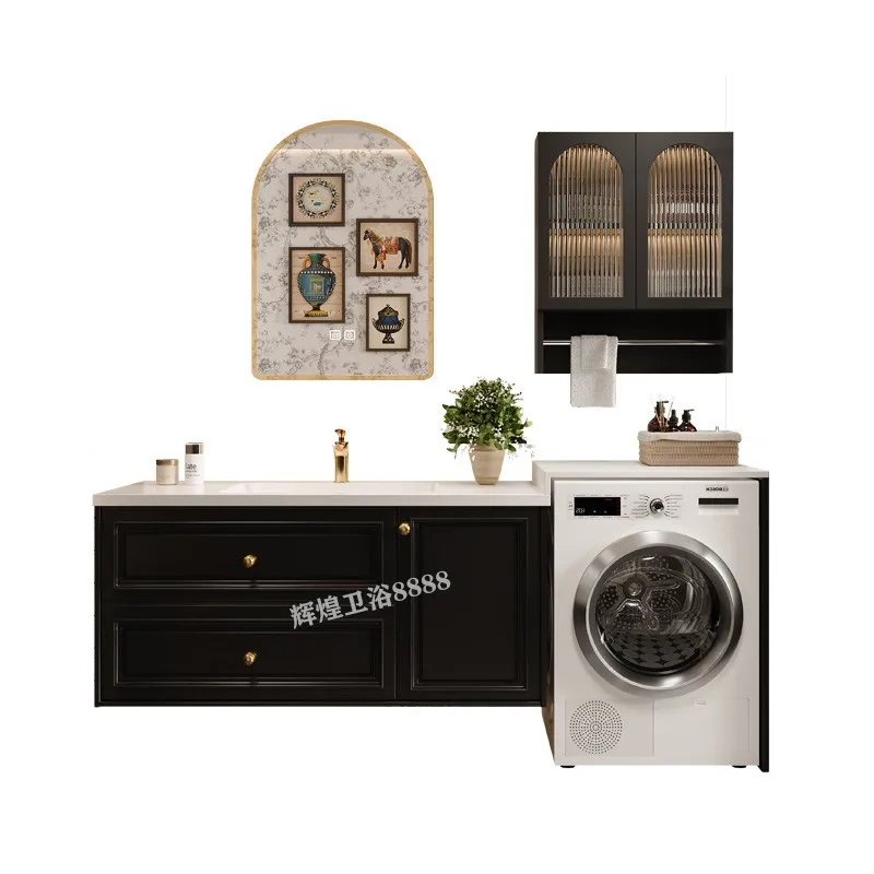 French retro bathroom cabinet drum washing machine integrated cabinet combined bathroom rock slab face wash basin washstand
French retro bathroom cabinet drum washing machine integrated cabinet combined bathroom rock slab face wash basin washstand