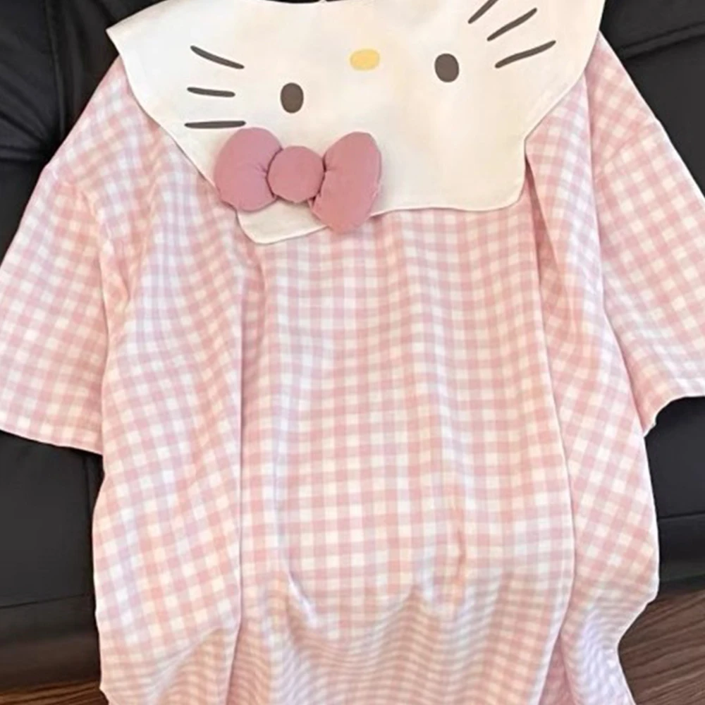 Sanrio Hello Kitty Women's Sleepwear Summer Sleep Dress Long Sleep Dress Women's Night Dress Casual Home Clothes2025 New Model
Sanrio Hello Kitty Women's Sleepwear Summer Sleep Dress Long Sleep Dress Women's Night Dress Casual Home Clothes2025 New Model