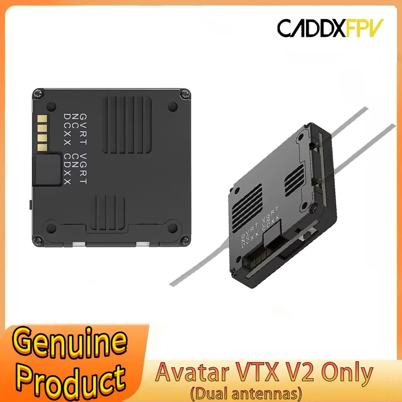 CADDX Walksnail Avatar HD VTX V2 Module (Dual Antennas Version) W/ 32G Storage 1080P/720P HD 6V-25.2V for RC FPV Drone
CADDX Walksnail Avatar HD VTX V2 Module (Dual Antennas Version) W/ 32G Storage 1080P/720P HD 6V-25.2V for RC FPV Drone