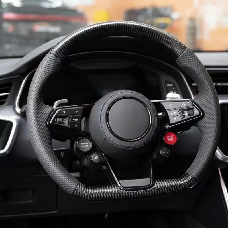 Оригинальный автомобильный чехол на руль из углеродного волокна для Audi TTS 2014-2019 TT RS 2016-2019, чехол на ручку, внутренние автомобильные аксессуары
Оригинальный автомобильный чехол на руль из углеродного волокна для Audi TTS 2014-2019 TT RS 2016-2019, чехол на ручку, внутренние автомобильные аксессуары