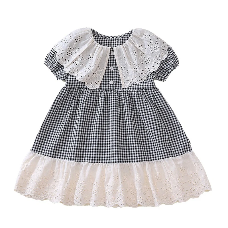 2025 New Summer Sister Clothing 2-7Yrs Baby Girl Party Dress Short Sleeved Cotton Plaid Lace Splicing Kids Princess Dresses
2025 New Summer Sister Clothing 2-7Yrs Baby Girl Party Dress Short Sleeved Cotton Plaid Lace Splicing Kids Princess Dresses