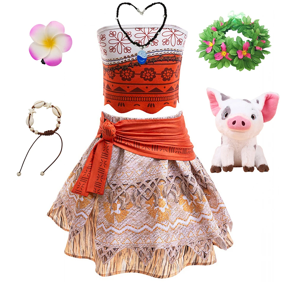Girls Moana Cosplay Print Outfits Children Summer Vaiana Role Play Event Festival Party Costume Kids Birthday Halloween Clothing
Girls Moana Cosplay Print Outfits Children Summer Vaiana Role Play Event Festival Party Costume Kids Birthday Halloween Clothing