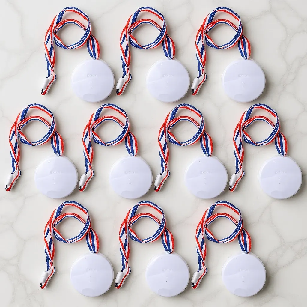 10Pcs Customizable Award Medals Blank DIY Sports Competition Hanging Medal Party Prize Reward Encouragement
10Pcs Customizable Award Medals Blank DIY Sports Competition Hanging Medal Party Prize Reward Encouragement