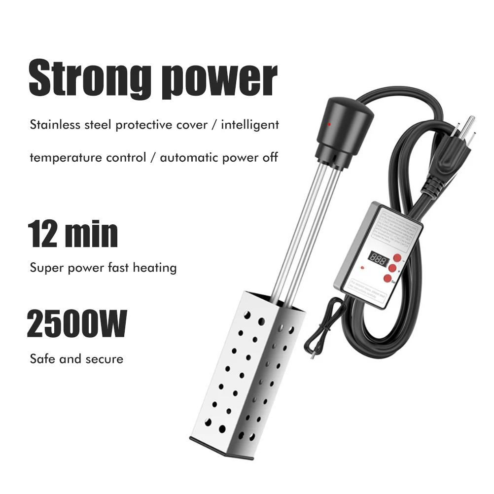 Electric Immersion Heater Automatic Shutoff Function 50HZ Fast Heating Black Bucket Water Heater 1.5m Line Length for Bathroom
Electric Immersion Heater Automatic Shutoff Function 50HZ Fast Heating Black Bucket Water Heater 1.5m Line Length for Bathroom