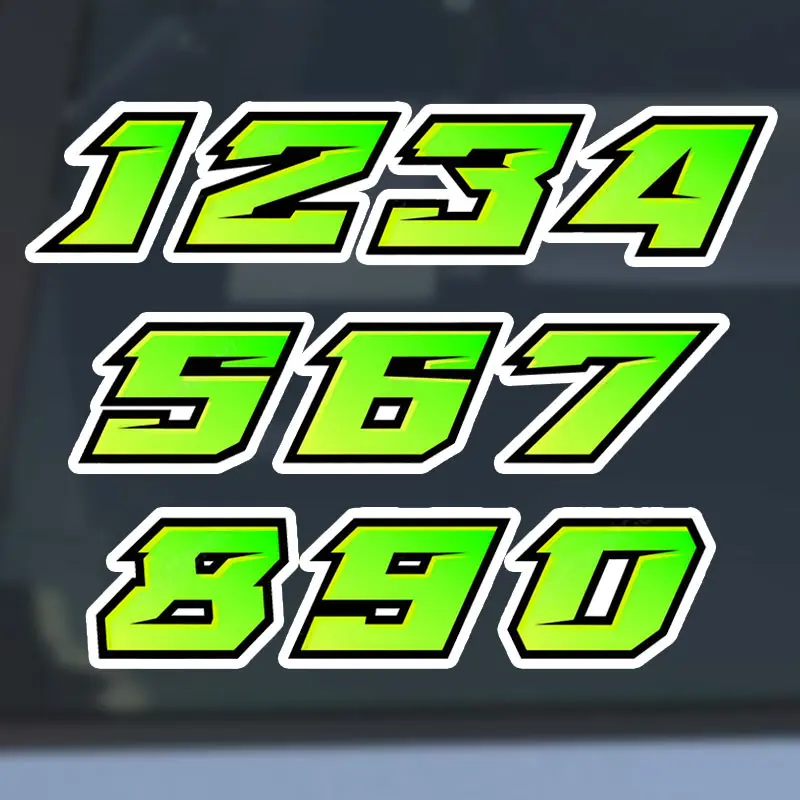 Racing Number 012345678910 Car Stickers Motorcycle Helmet Stickers DIY Motorcycle Fuel Tank Decor Vinyl Decals SH588
Racing Number 012345678910 Car Stickers Motorcycle Helmet Stickers DIY Motorcycle Fuel Tank Decor Vinyl Decals SH588