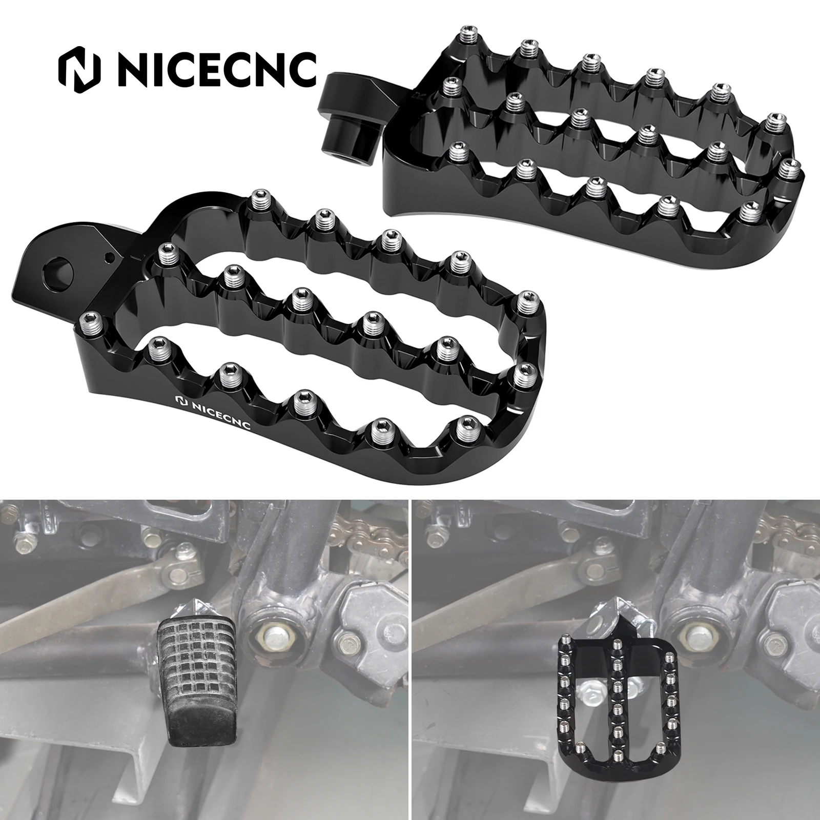 For Kawasaki KLR 650 Footpeg Large Footrests Motorcycle Footrest Footpegs for Kawasaki KLR650 1987-2021 2022 2023 2024
For Kawasaki KLR 650 Footpeg Large Footrests Motorcycle Footrest Footpegs for Kawasaki KLR650 1987-2021 2022 2023 2024