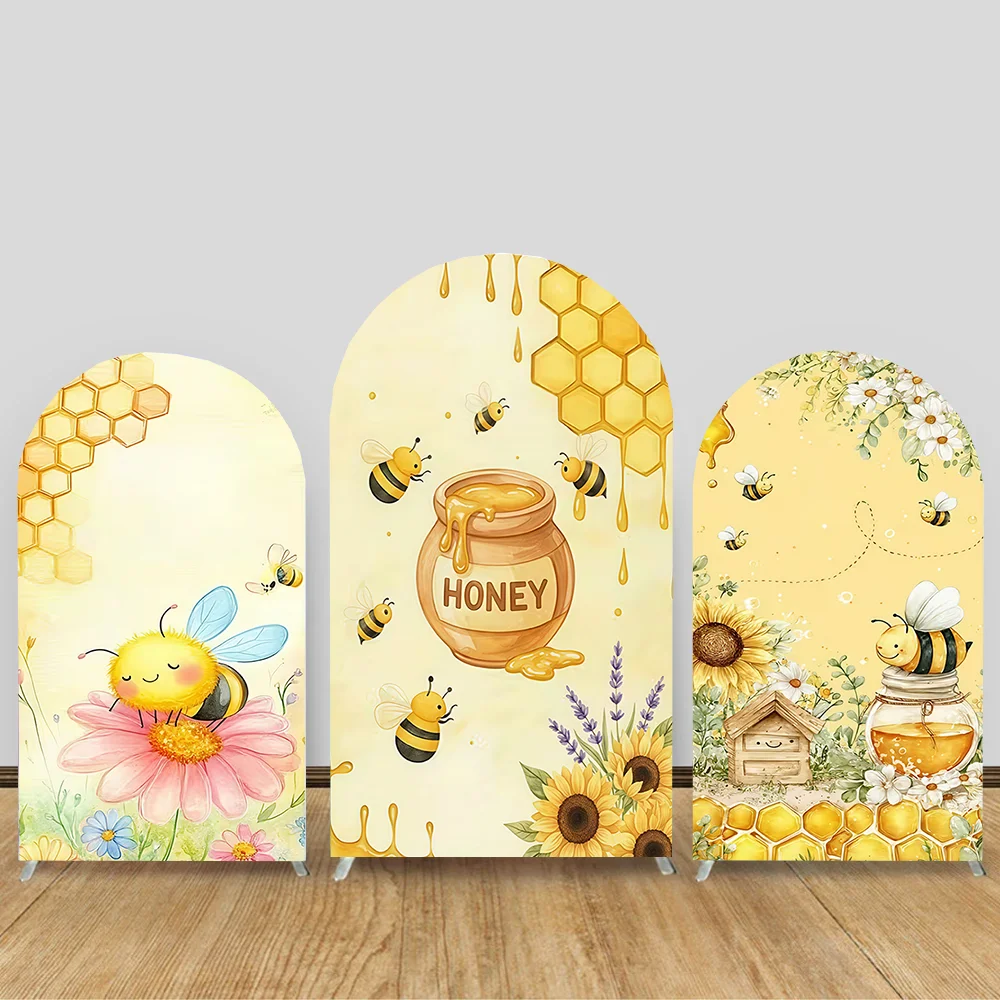 Baby Bee Theme Birthday Arch Elastic Photography Background Banner Double-sided Cute Bee Baby Bath Decoration
Baby Bee Theme Birthday Arch Elastic Photography Background Banner Double-sided Cute Bee Baby Bath Decoration