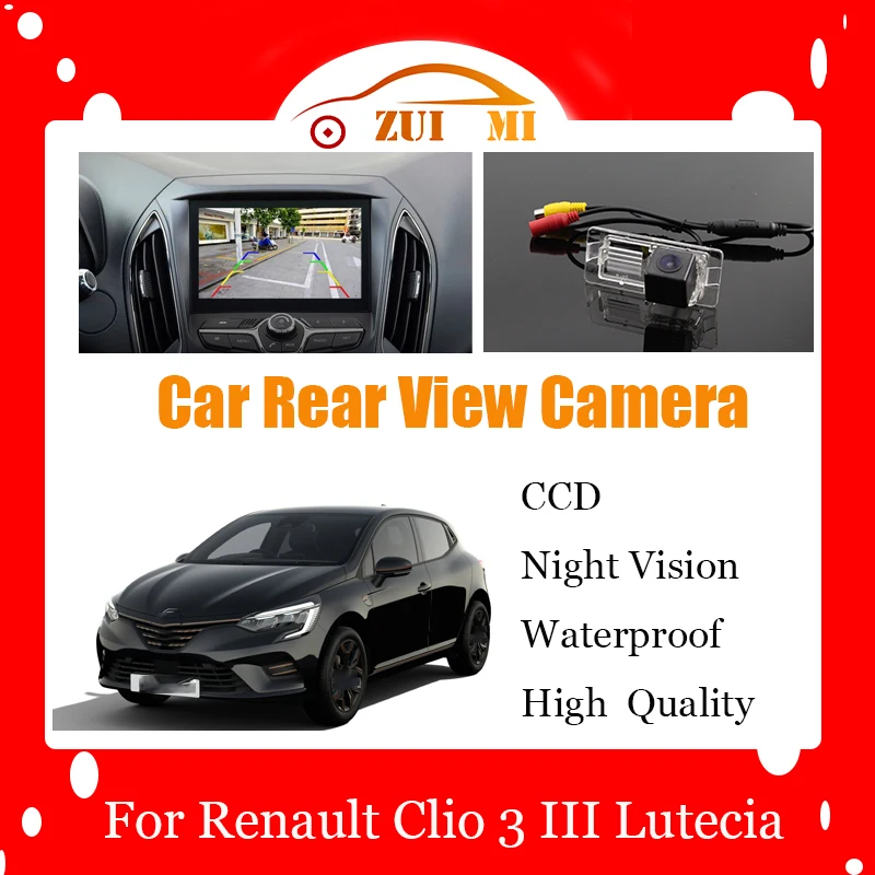 Car Reverse Rear View Camera For Renault Clio 3 III Lutecia 2005~2014 CCD Full HD Night Vision Backup Parking Camera Waterproof
Car Reverse Rear View Camera For Renault Clio 3 III Lutecia 2005~2014 CCD Full HD Night Vision Backup Parking Camera Waterproof