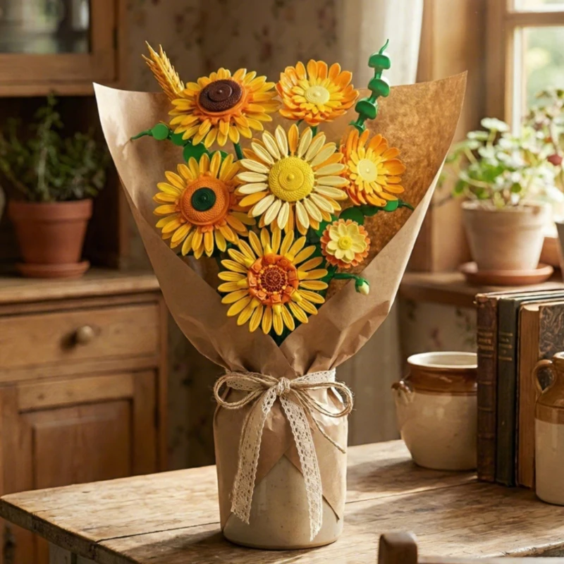 Eternal Flower Building Block Bouquet Sunflower Girl Assembly Creative Home Decoration Valentine's Day Gift
Eternal Flower Building Block Bouquet Sunflower Girl Assembly Creative Home Decoration Valentine's Day Gift