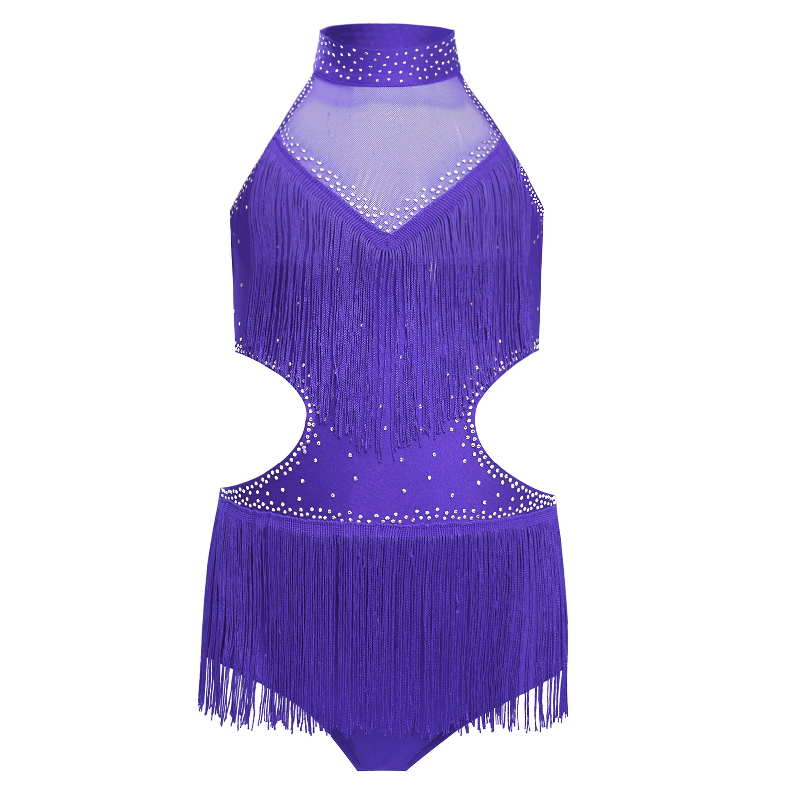 Kids Girls Tassels Latin Dance Bodysuit Sleeveless Cutout Backless Shiny Rhinestones Fringed Leotard Jazz Tango Dance Costumes
Kids Girls Tassels Latin Dance Bodysuit Sleeveless Cutout Backless Shiny Rhinestones Fringed Leotard Jazz Tango Dance Costumes