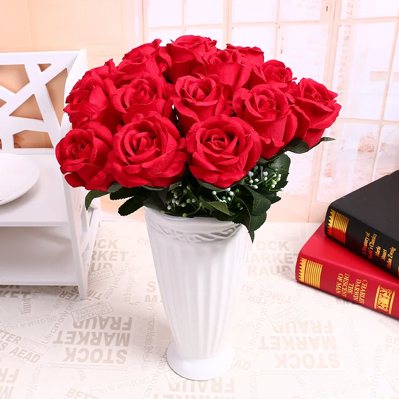22 Heads Artificial Flowers Romantic Wedding Decoration Bride Holding Rose Flower Bouequt Valentine's Day Gift Home Decor
22 Heads Artificial Flowers Romantic Wedding Decoration Bride Holding Rose Flower Bouequt Valentine's Day Gift Home Decor