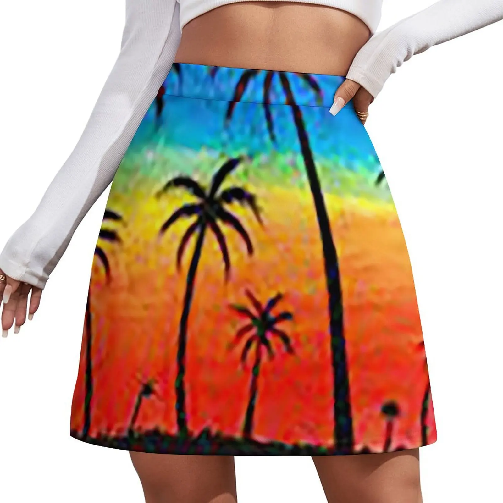 Tropical Sunset Palm Trees Skirt Summer Street Fashion Casual A-line Skirts Trendy Mini Skirt Women Custom Big Size Bottoms
Tropical Sunset Palm Trees Skirt Summer Street Fashion Casual A-line Skirts Trendy Mini Skirt Women Custom Big Size Bottoms