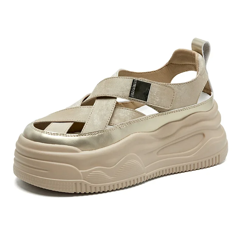 Fujin 7cm Cow Weave Genuine Synthetic Leather Sandals Flat Women Slippers Pumps Platform Wedge Hook Summer Hollow Fashion Shoes
Fujin 7cm Cow Weave Genuine Synthetic Leather Sandals Flat Women Slippers Pumps Platform Wedge Hook Summer Hollow Fashion Shoes