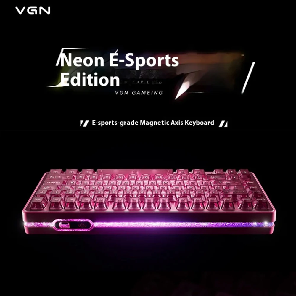VGN Neon 75 Ultimate Mechanical Keyboard Tri Mode E-Sport Magnetic Switch Game Keyboard For Valorant Gamer PC Accessory 8000mah
VGN Neon 75 Ultimate Mechanical Keyboard Tri Mode E-Sport Magnetic Switch Game Keyboard For Valorant Gamer PC Accessory 8000mah