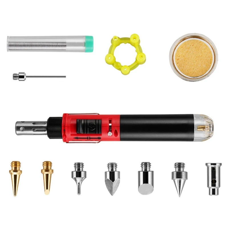 Soldering Iron Gas Soldering Iron Heat Gun Blower Torch Self-Ignite Instant Start Adjustable Flame Control Welding Tool C
Soldering Iron Gas Soldering Iron Heat Gun Blower Torch Self-Ignite Instant Start Adjustable Flame Control Welding Tool C