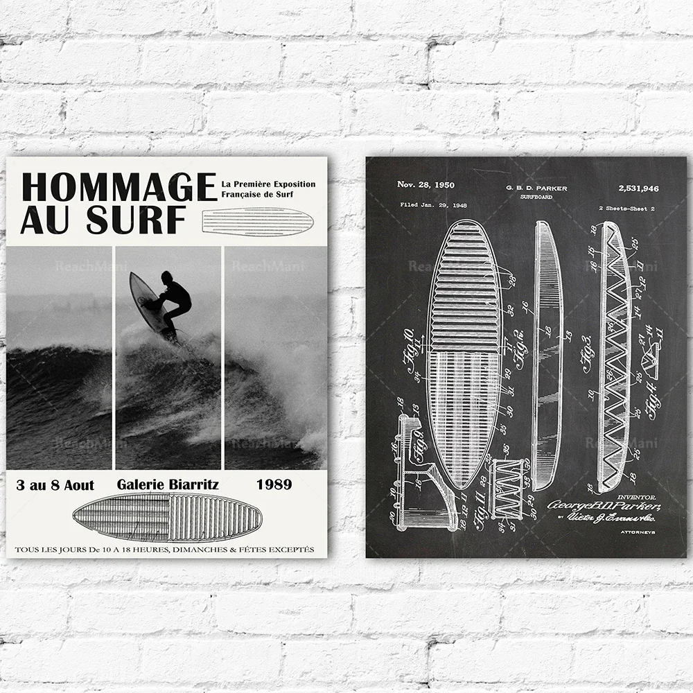 Surfing Posters Set of 2 Surfing Prints Black and White
Surfing Posters Set of 2 Surfing Prints Black and White