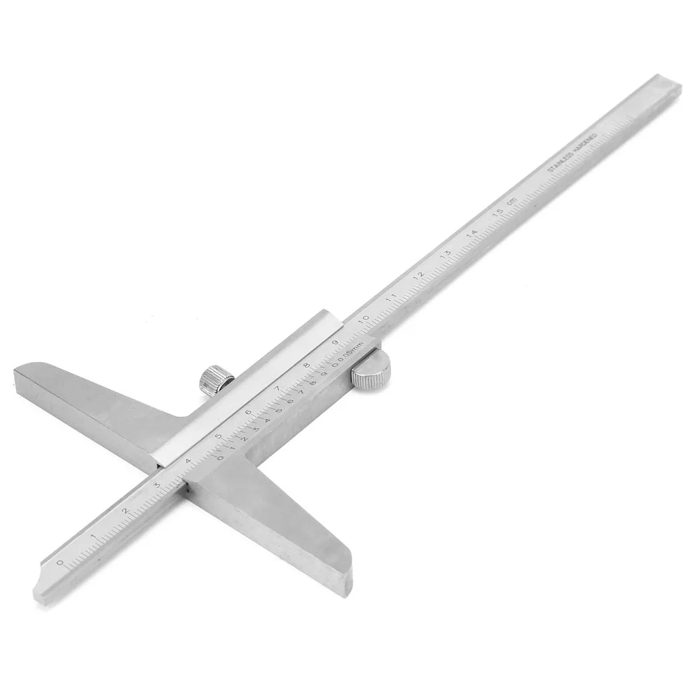 1 Pcs High Precision Stainless Steel Depth Vernier Caliper For Machinery Process 0-150mm
1 Pcs High Precision Stainless Steel Depth Vernier Caliper For Machinery Process 0-150mm