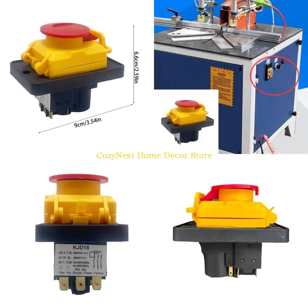 92MF KJD18 Electromagnetic Button with 7 Terminals Convenient 7 Pin KJD18 Electromagnetic Button Switches for Industrial Use
92MF KJD18 Electromagnetic Button with 7 Terminals Convenient 7 Pin KJD18 Electromagnetic Button Switches for Industrial Use