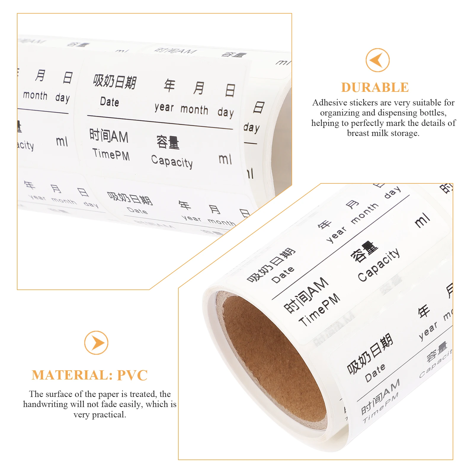 100pcs Breast Milk Storage Labels Waterproof Adhesive Bottle Date Stickers Matte Pvc For Food Preservation Daycare
100pcs Breast Milk Storage Labels Waterproof Adhesive Bottle Date Stickers Matte Pvc For Food Preservation Daycare