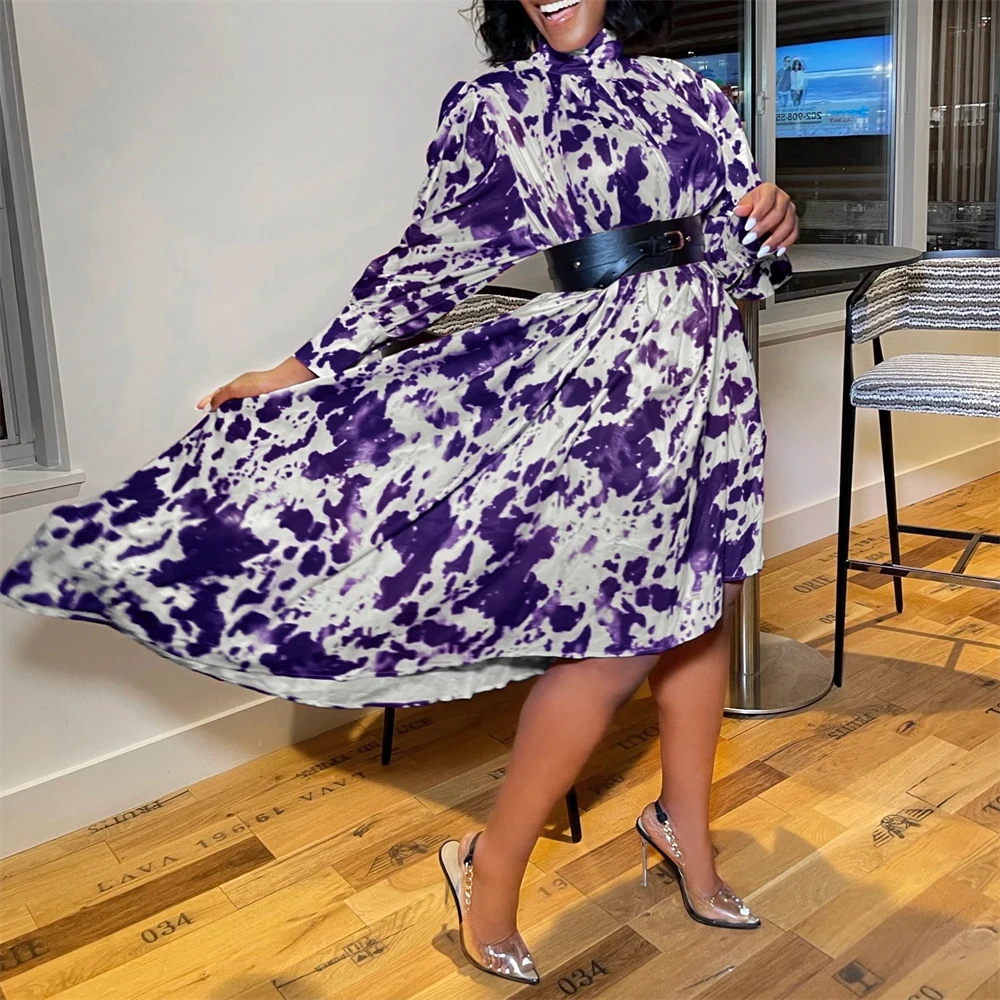 2022 Spring New Hot Sale European And American Style Pullover Printed Irregular Dress With Belt African Dress
2022 Spring New Hot Sale European And American Style Pullover Printed Irregular Dress With Belt African Dress