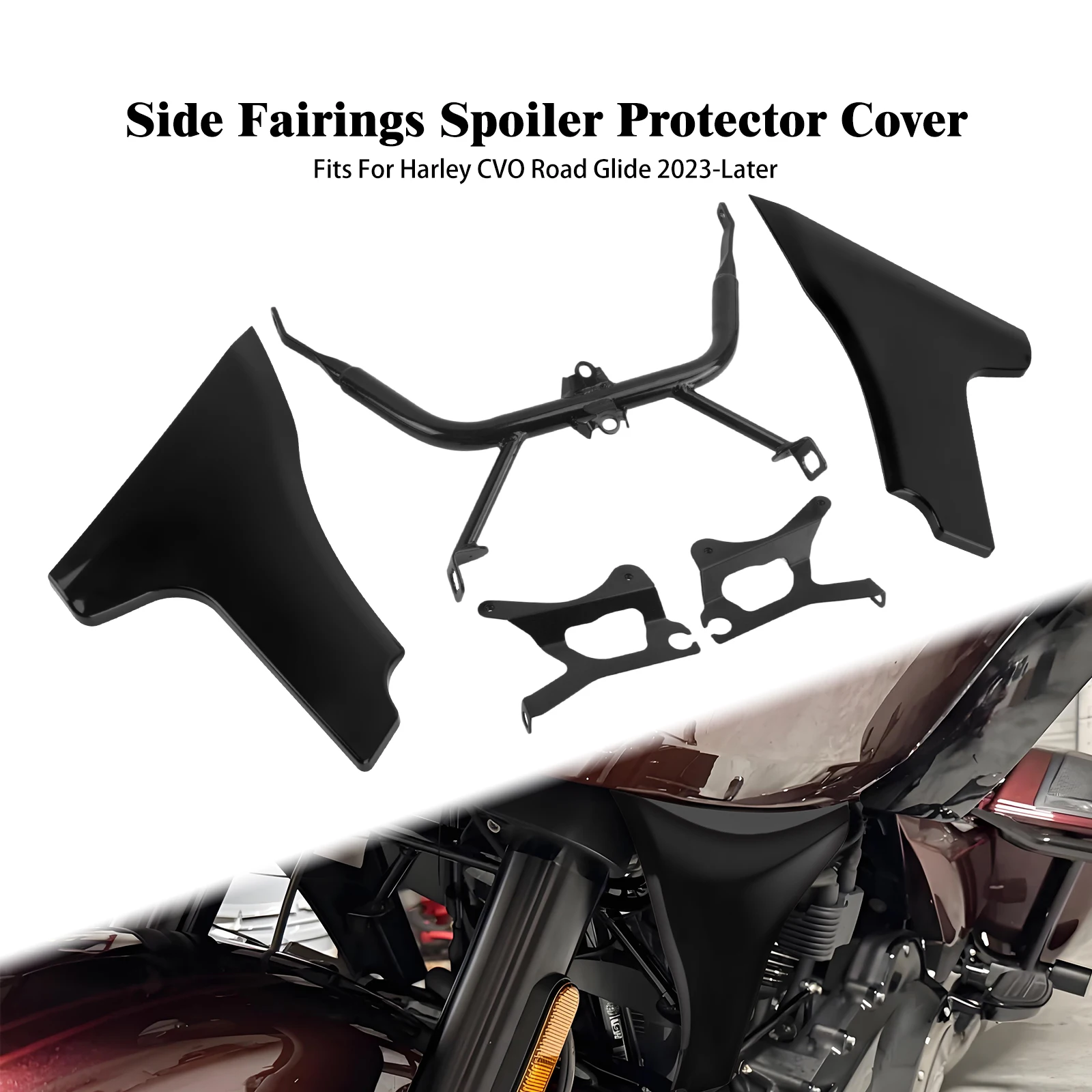 Motorcycle Fairing Side Cover Panel Spoiler Bracket Kit For Harley Touring Road Glide FLTRXSE 2023 FLTRX FLTRXSTSE CVO 2024 2025
Motorcycle Fairing Side Cover Panel Spoiler Bracket Kit For Harley Touring Road Glide FLTRXSE 2023 FLTRX FLTRXSTSE CVO 2024 2025