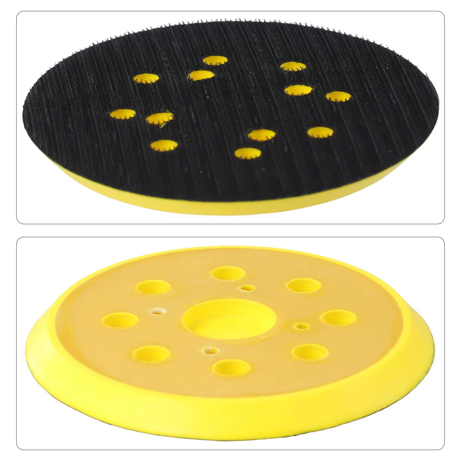125mm Grinding Pad Yellow&black 5inch Accessories Flocking For Air Grinders Orbital Polishing Sander Practical
125mm Grinding Pad Yellow&black 5inch Accessories Flocking For Air Grinders Orbital Polishing Sander Practical