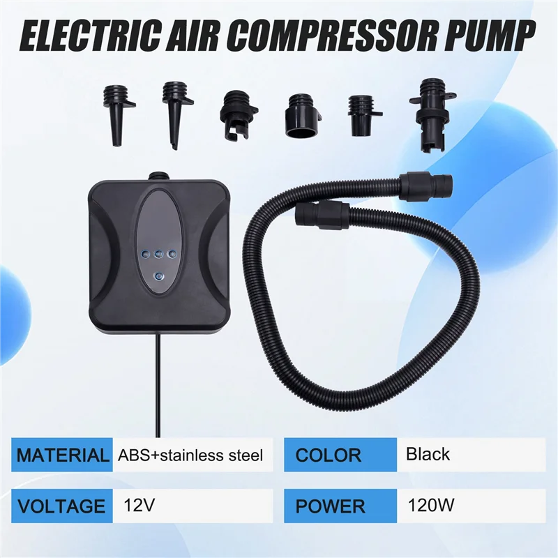 ABNF!Paddle Board Pump 20PSI High Pressure Electric Air Compressor Pump Inflation Pump With 6 Nozzles For Surfboard Board
ABNF!Paddle Board Pump 20PSI High Pressure Electric Air Compressor Pump Inflation Pump With 6 Nozzles For Surfboard Board